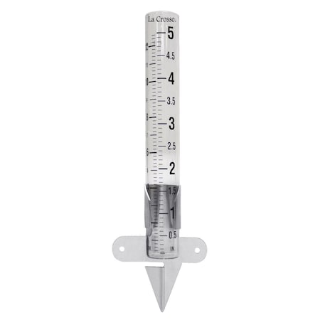 La Crosse Technology La Crosse Technology 704-1514 5 in. Glass Rain Gauge 704-1514